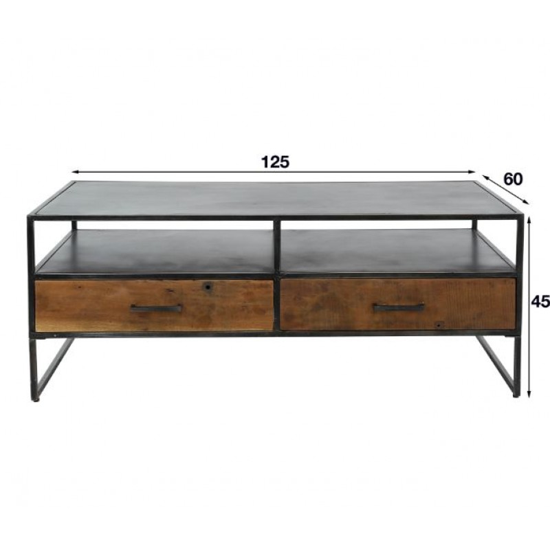 ZI Blend Coffee Table Gun Metal